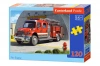 Puzzle 120 elementów. Wóz strażacki - zdjęcie