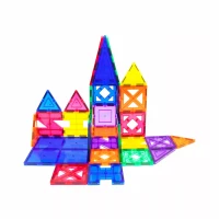 Klocki magnetyczne konstrukcyjne edukacyjne 33 el Picasso Tiles duże, zdjęcie 3