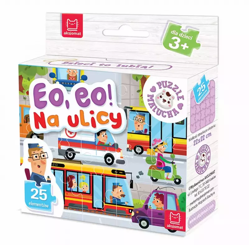 Puzzle malucha 25 elementów. Eo, eo! Na ulicy