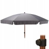 Parasol Ogrodowy Taras Balkon Regulowany 200CM Szary Progarden - zdjęcie