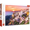 Puzzle 1000 elementów. Zachód słońca nad Santorini - zdjęcie