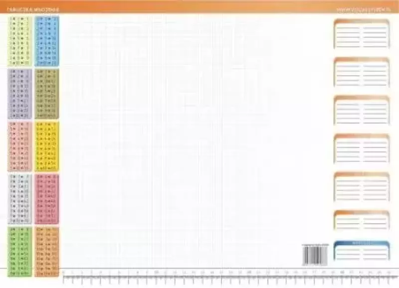 Podkładka na biurko A3, Tabliczka mnożenia