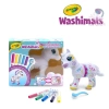 Crayola Figurka do malowania i mycia duża - zestaw zwierzątko 1 szt., flamastry zmywalne 5 szt., szczoteczka Washimals Jumbo Pets Kucyk Elvis 3+ - zdjęcie