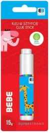 Klej w sztyfcie 15 g BB Kids czerwony - zdjęcie