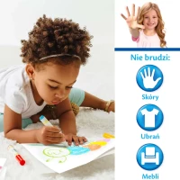Crayola Kolorowanka dla dzieci i 4 niebrudzące magiczne flamastry Color Wonder Mess Free Kraina Lodu 3+, zdjęcie 3