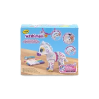Crayola Figurka do malowania i mycia duża - zestaw zwierzątko 1 szt., flamastry zmywalne 5 szt., szczoteczka Washimals Jumbo Pets Kucyk Elvis 3+, zdjęcie 6
