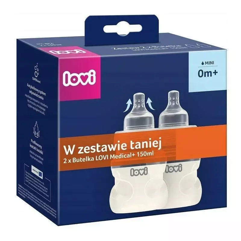 Lovi Duopack Butelka Medical+ 150ML 0273 Lovi Duopack Butelka Medical+ 150ML 0273
