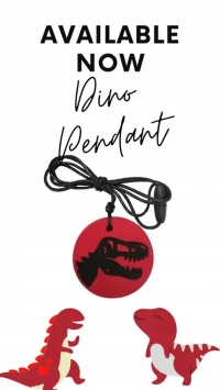 Gryzak terapeutyczny, dinozaur, fioletowy, Jellystone Designs, zdjęcie 4