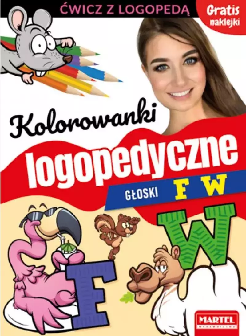 Kolorowanki logopedyczne. Głoski F, W Kolorowanki logopedyczne. Głoski F, W
