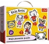 Puzzle 3, 4, 5, 6 elementów. Moje pierwsze puzzle. Wesoła Kicia Kocia - zdjęcie