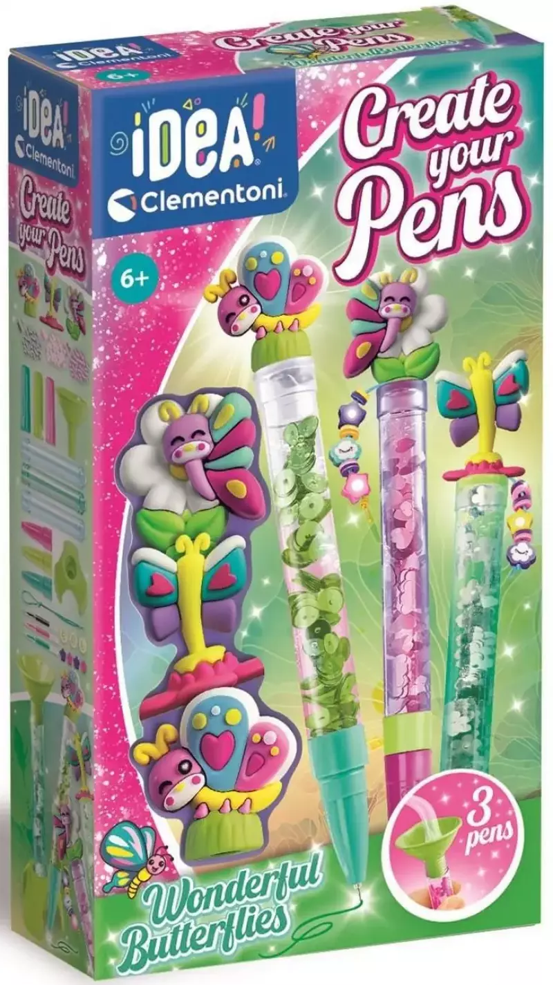 Idea. Mini fabryka długopisów, motylki Idea. Mini fabryka długopisów, motylki