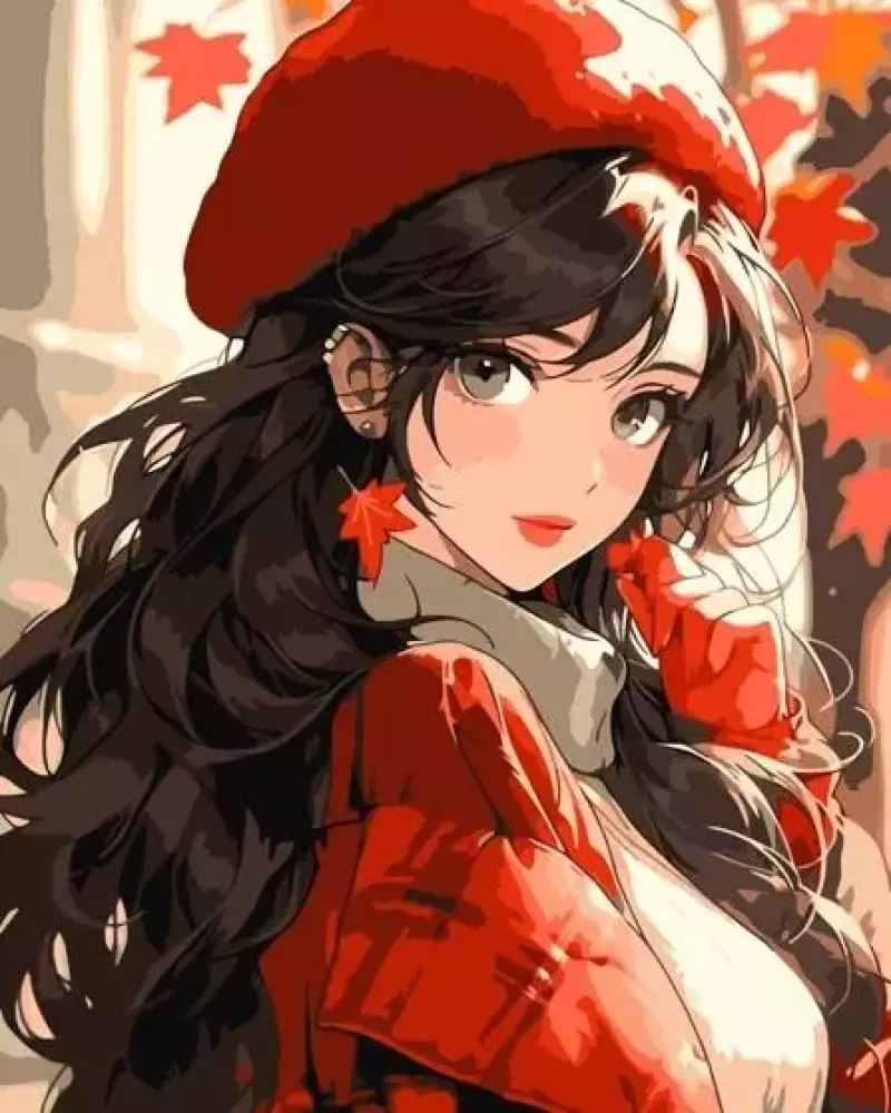 Malowanie po numerach. Piękna nieznajoma, 40x50 cm Malowanie po numerach. Piękna nieznajoma, 40x50 cm