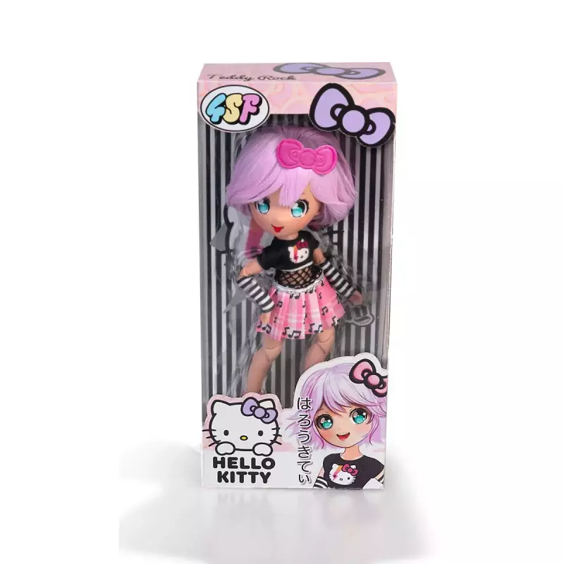 MANGA HELLO KITTY Fioletowa, lalka, 19.5 cm