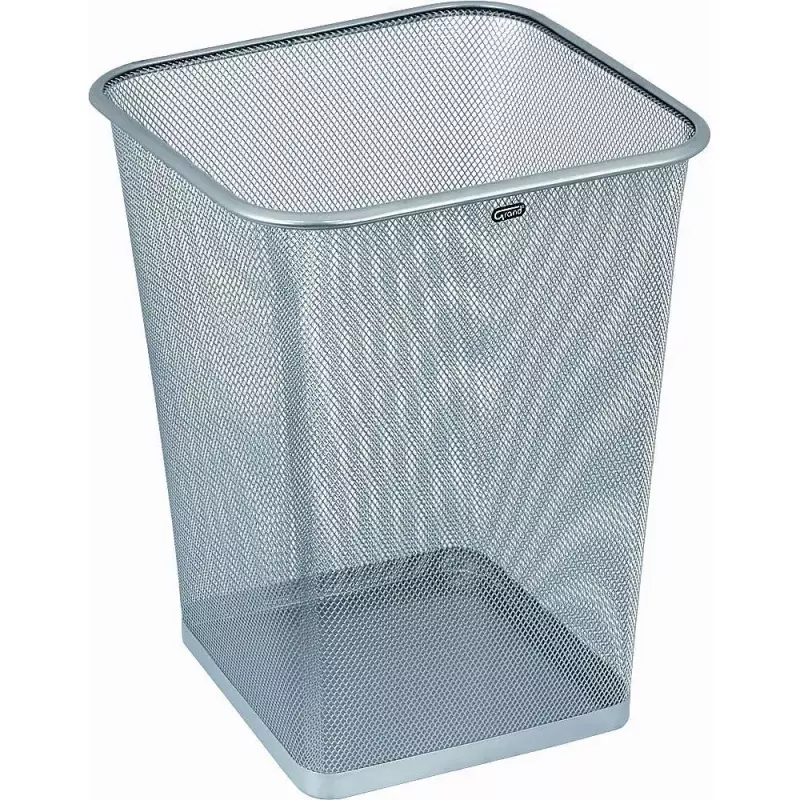 Kosz na śmieci metal kolor: srebrny 18L Grand (GR-017)