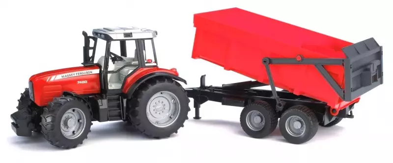 Pojazd Traktor Massey Ferguson 7480 z przyczpą