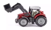 Siku.Traktor Massey Ferguson z przednią ładowarką - zdjęcie
