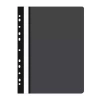 Skoroszyt OFFICE PRODUCTS PP A4 miękki 100/170mikr. wpinany, czarny - zdjęcie