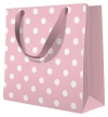 Torebka prezentowa Dotsy Check różowa, mała - zdjęcie