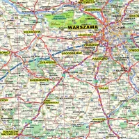 Polska mapa samochodowa składana dwustronna WYDANIE 2026 ArtGlob, zdjęcie 11
