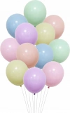 BALONY LATEKSOWE PASTELOWE 30CM 12 SZTUK ZESTAW BALONÓW PASTELOWYCH - zdjęcie