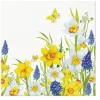 Serwetki Tete Spring Daffodills mix nadruk bibuła [mm:] 330x330 Paw (TL122600) - zdjęcie