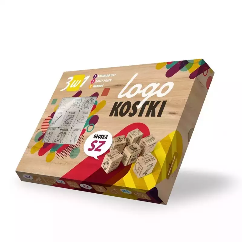 Logokostki. Głoska „sz” 3 w 1 Logokostki. Głoska „sz” 3 w 1