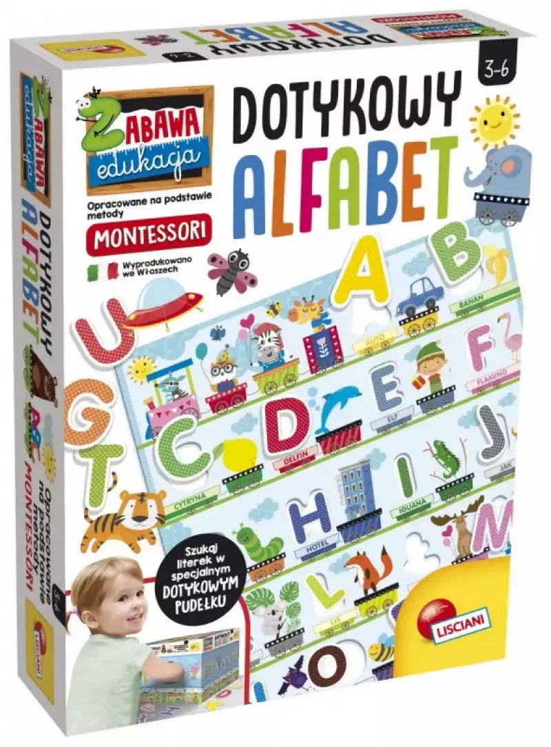 Montessori Plus. Dotykowy alfabet