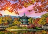 PUZZLE 500 UKŁADANKA KRRAJOBRAZ GÓRY ŚWIĄTYNIA PAŁAC SEUL KOREA 9+ CASTOR - zdjęcie