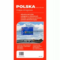 Polska mapa samochodowa składana dwustronna WYDANIE 2026 ArtGlob, zdjęcie 2