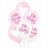 Balony Belbal 12", D11, Oh Baby dziewczynka, 6szt. - zdjęcie