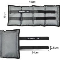 Obciążenie na Przeguby Szare 4KG (2x2KG) Enero Fit, zdjęcie 6