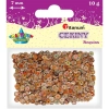 Cekiny okrągłe 7mm 10g - perłowe brązowe (304589) - zdjęcie