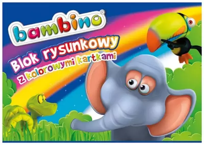 Blok rysunkowy A4 kolorowy, mix wzorów