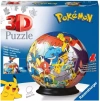 Puzzle 3D 72 elementy. Kula Pokemon - zdjęcie
