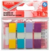 Zakładki indeksujące OFFICE PRODUCTS, PP, 12x43mm, 4x35 kart., zawieszka,pastel - zdjęcie