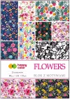 Blok z motywami Flowers A4/15K 80g HAPPY COLOR - zdjęcie