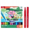 Flamastry Jumbo seria Color WOW 12 kolorów DELI - zdjęcie