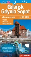 Gdańsk Gdynia Sopot +3 Plan miasta 1:23 000 - zdjęcie