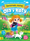 Zaczynam czytać. Duże litery. Pierwsze zdania do nauki czytania. Ola i koty - zdjęcie