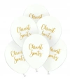 Balony Belbal 12", D11, chrzest święty białe, 6szt. - zdjęcie