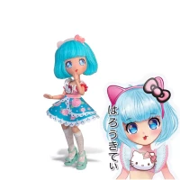 MANGA HELLO KITTY Niebieska, lalka, 19.5 cm, zdjęcie 6