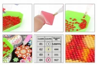 Haft Diamentowy Łabędzie Jezioro Lilia Diamond Paiting Mozaika Zestaw 5D, zdjęcie 5