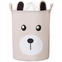 SIPO Kosz na zabawki Beżowy Miś 43 L., zdjęcie 2