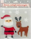 Żelowe naklejki dekoracyjne - BN Mikołaj i łoś - zdjęcie