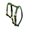 Szelki dla psa, zielone, wzór etniczny, taśma polipropylenowa, 16mm/30-60cm - zdjęcie