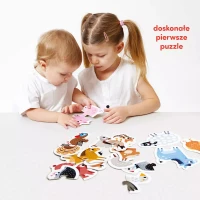 CzuCzu. Puzzle do pary. Zwierzątka na wsi, zdjęcie 3