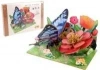 Puzzle 3D drewniane motyl na kwiatach - zdjęcie