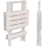 Stół Ogrodowy Składany Plastikowy 43x45x50CM Biały, zdjęcie 3