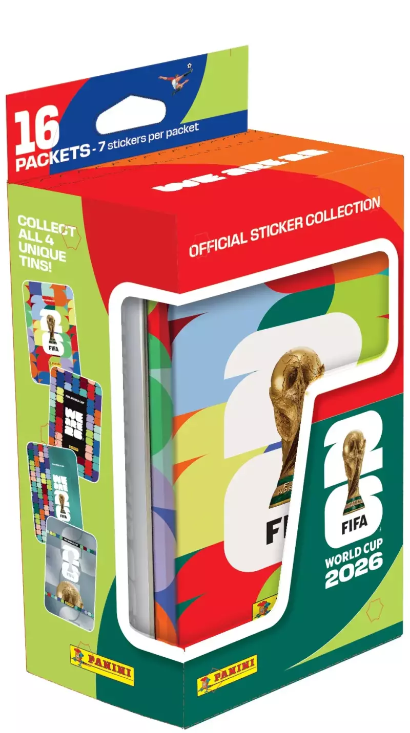 Fifa World Cup 2026 puszka kolekcjonera z naklejkami