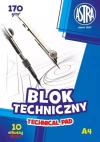 Blok techniczny A4, biały - zdjęcie